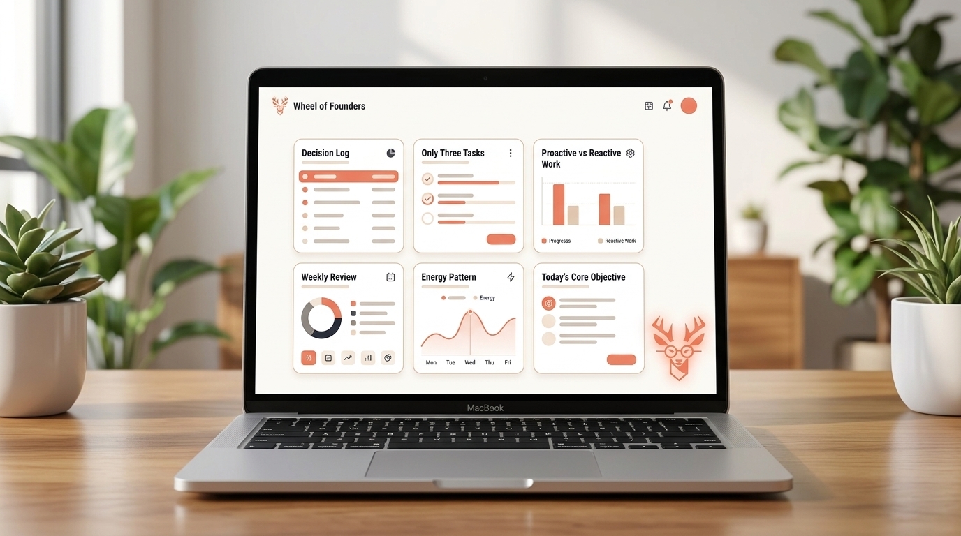 Wheel of Founders solo dashboard